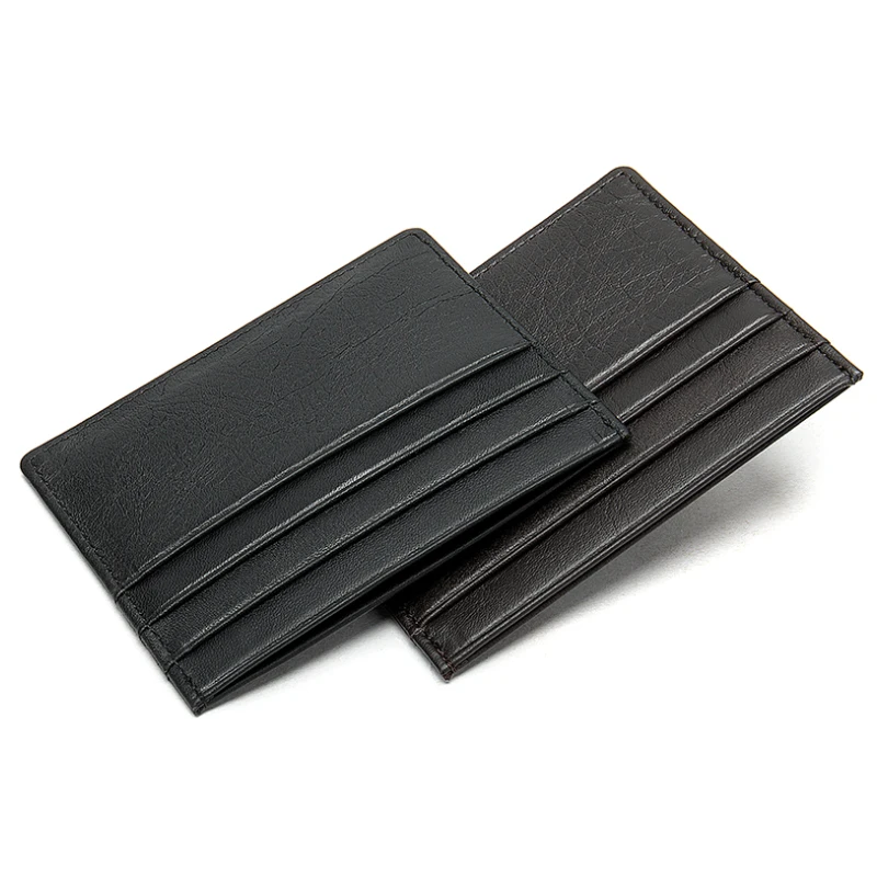 Luufan мужской тонкий кожаный мини кошелек чехол кредитная карта тройной