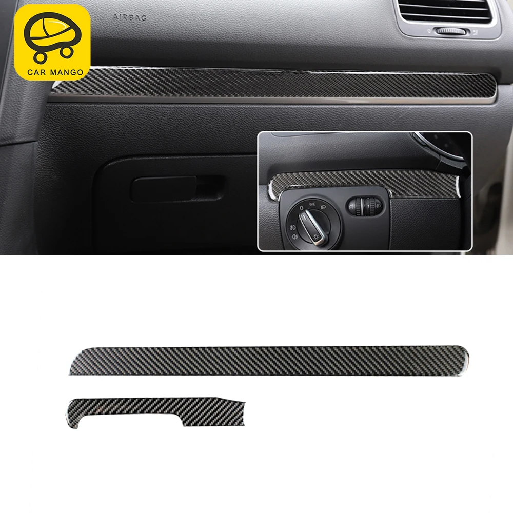 

For Volkswagen Golf MK6 2008-2012 LHD RHD Car Accessories Passenger Seat Panel Cover Frame Sticker Dashboard Trim Decoration