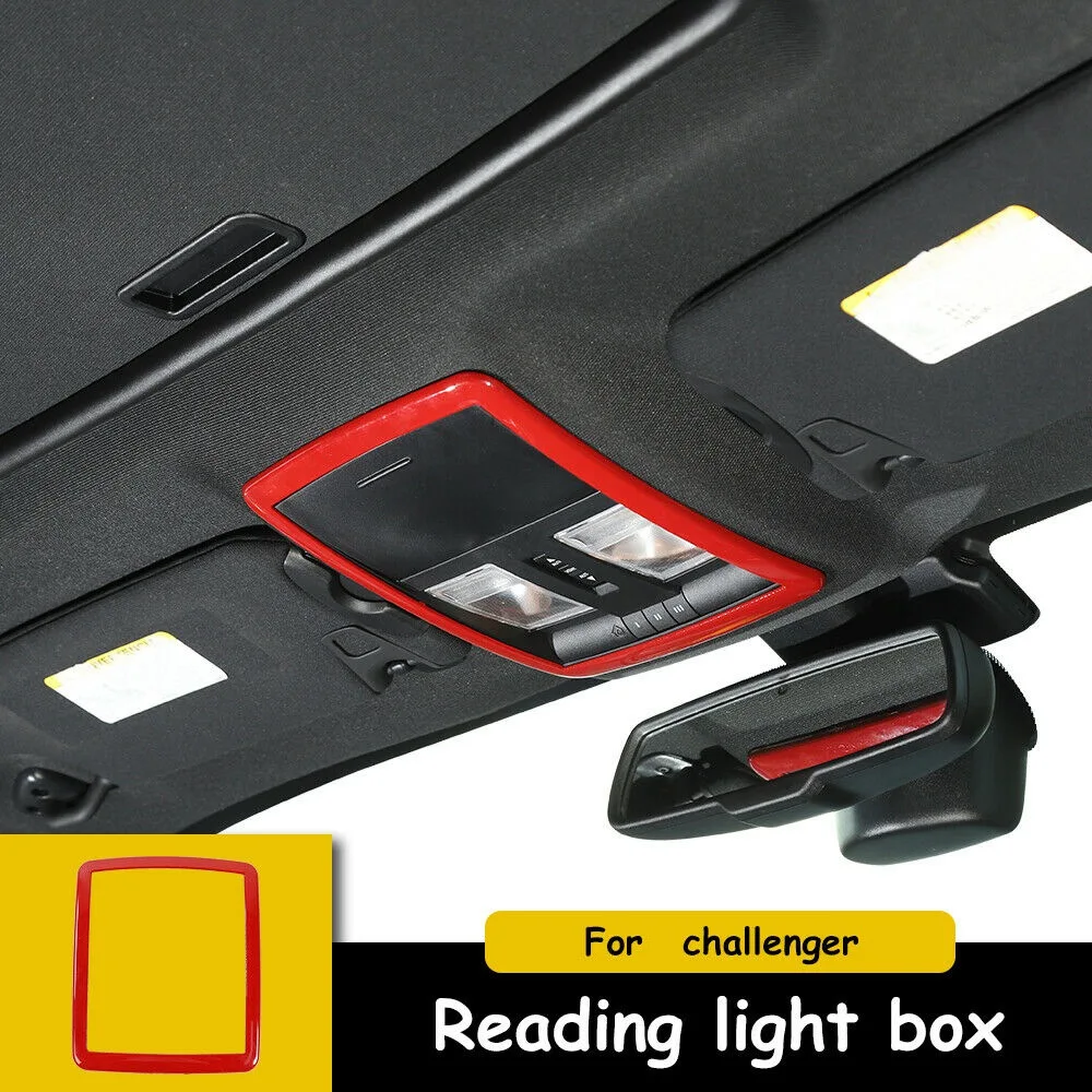 

Front Roof Reading Light Lamp Cover Trim for Dodge Challenger 2010-2019