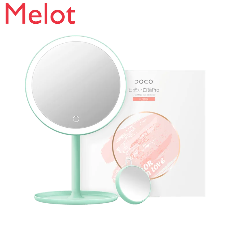 

Makeup Mirror Female Online Influencer Makeup Fill Light Small Mirror Dormitory Desktop Foldable and Portable Dressing Mirror