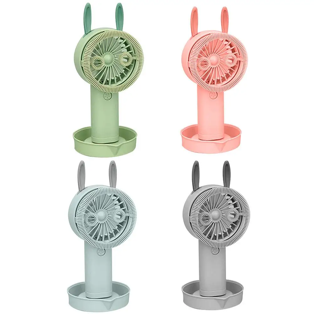 

Bubble Machine Fan USB Mini Fan Mini Cooling Fan Handheld Portable Cartoon 320mAh Animal Shape ABS Parent-Child Interaction