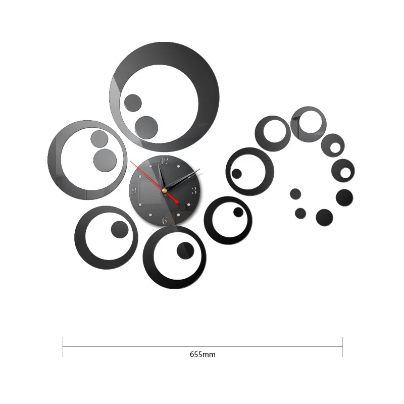

2020 Promotion Hot Sale Quartz Watch 3D Wall Clock Modern Home Decoration Diy Antique Acrylic Mirror Wall Stickers Home Decore