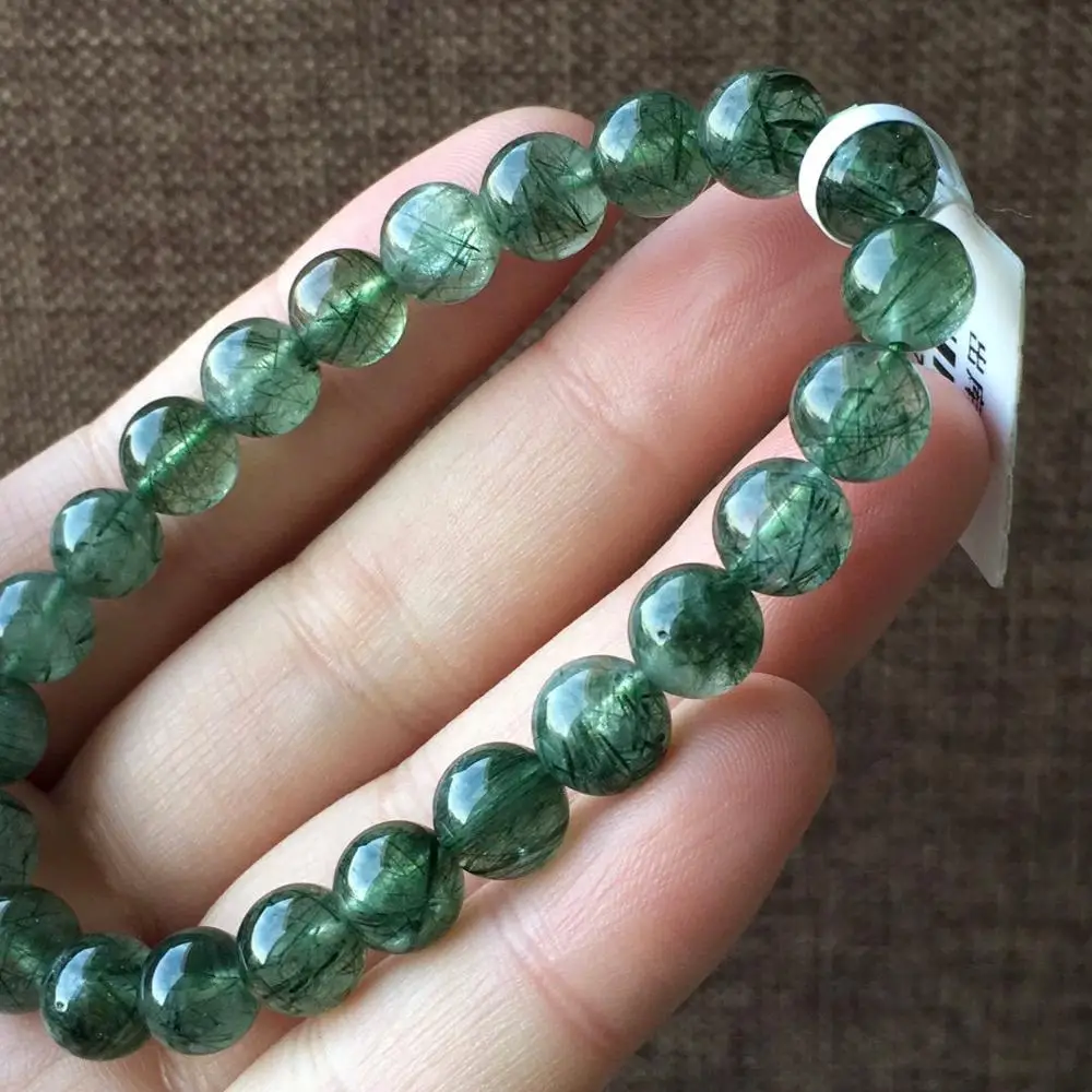 

202011 Natural green tourmaline crystal bracelet bracciali donna jewerly gioielli donna branzoletka damska joyeria fina joyas