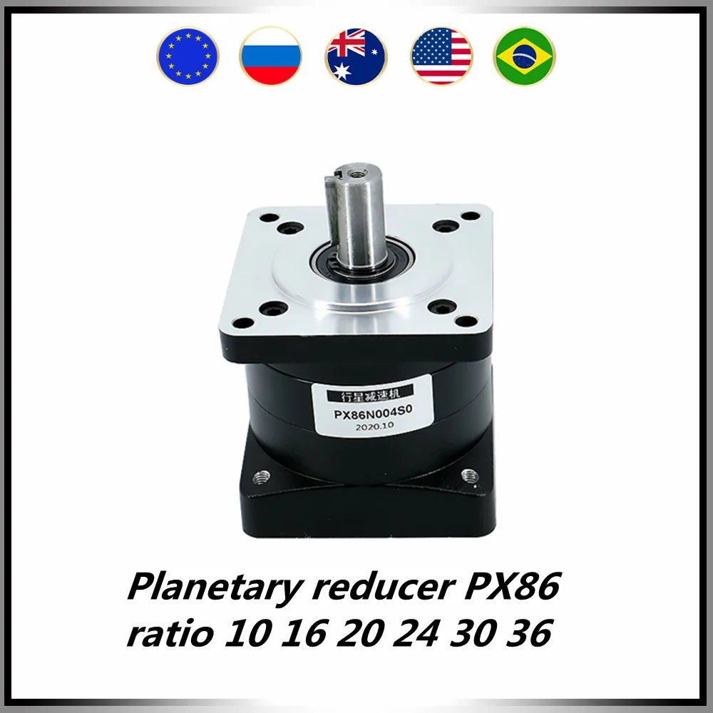 

Планетарный редуктор PX86, подходит для двигателя Nema34 86, коэффициент соотношения 10 16 20 24 30 36, входное отверстие 14 мм, 5 мм, выходной Ключ 16 мм с кл...