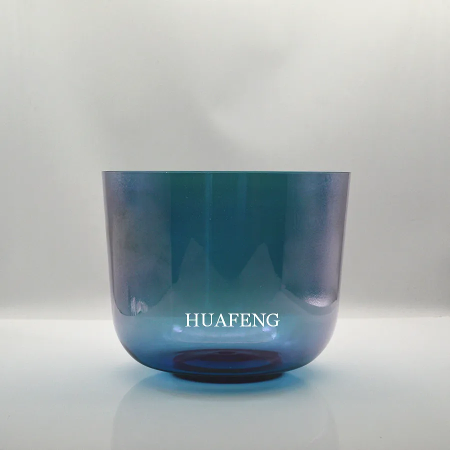 Хрустальная Поющая чаша HF Blue Cosmic Crystal 8 дюймов с ручкой|Колокольчики и звонки| |