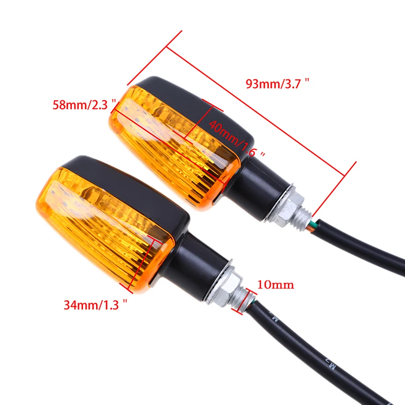 POSSBAY 4 шт. Универсальный мотоцикл указатели поворота мигалки лампы мигалкой свет