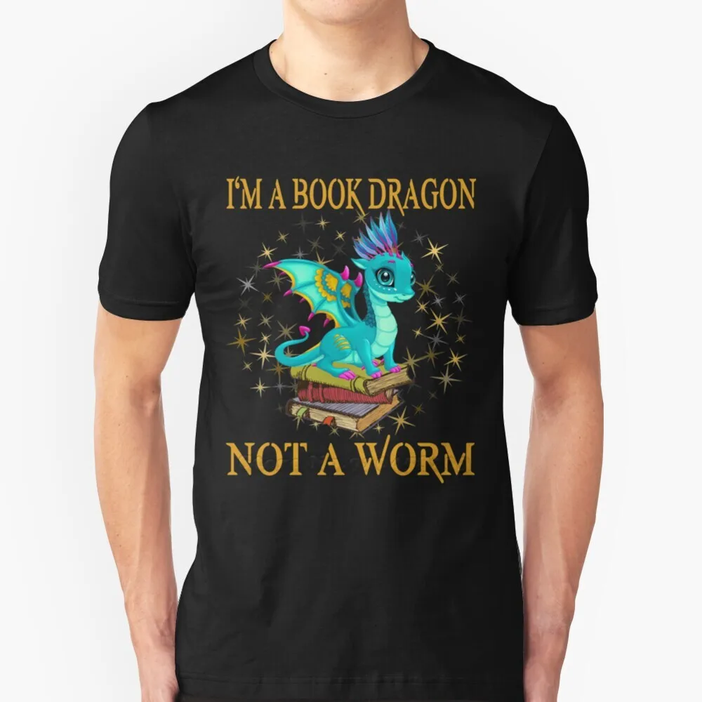 Рубашка I & 39 M A Book Dragon Not Worm для женщин и мужчин идея рождественского подарка новая