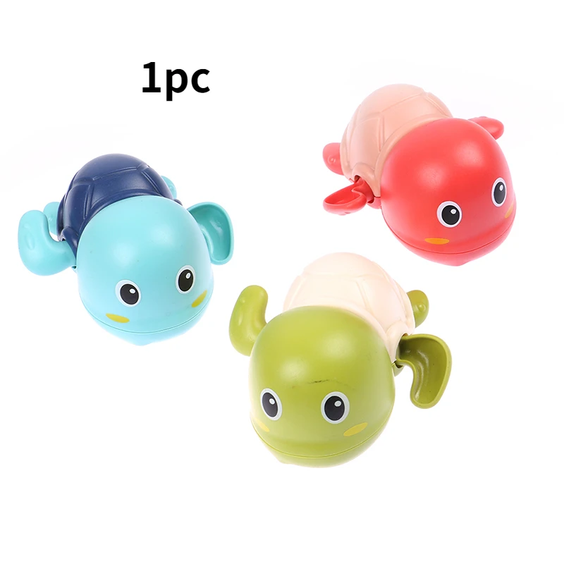 

1pc kawaii Cartoon Animal Tortoise Classic Baby Water Toys Infant Swim Turtle Clockwork Beach Bath Toys
