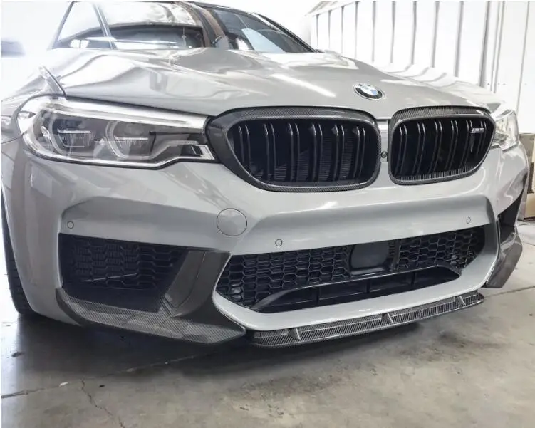 Высококачественные передние разветвители для губ из углеродного волокна бампер