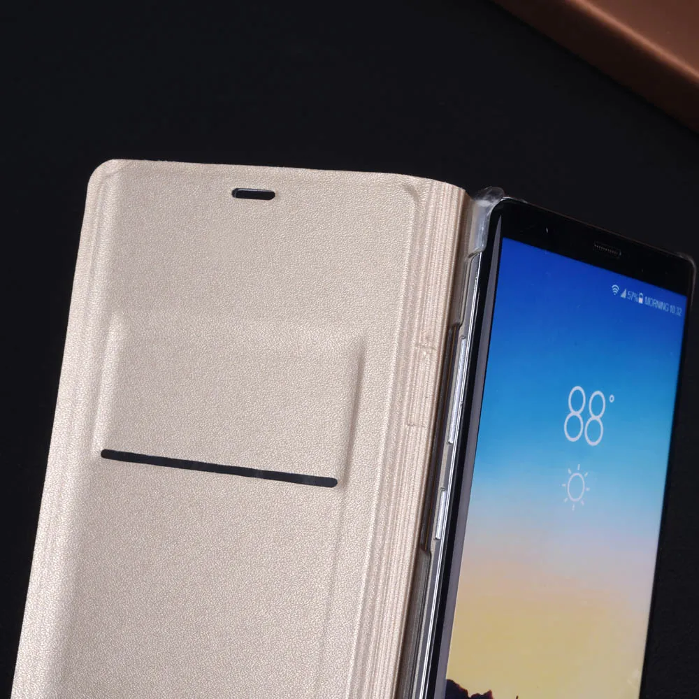 Кожаный чехол кошелек с откидной крышкой для Samsung Galaxy Note 8 N950 ударопрочный