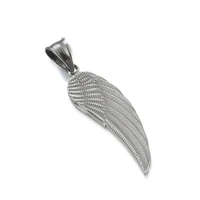 men necklace trend stainless steel goth pendant gold silver color angel wing neck chain punk mens jewelry accessories necklaces