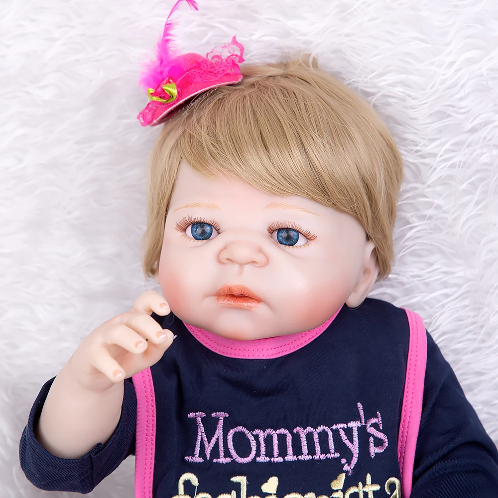 KEIUMI Реалистичная кукла Reborn Baby игрушки силиконовый чехол для всего тела 23 &quot57 см