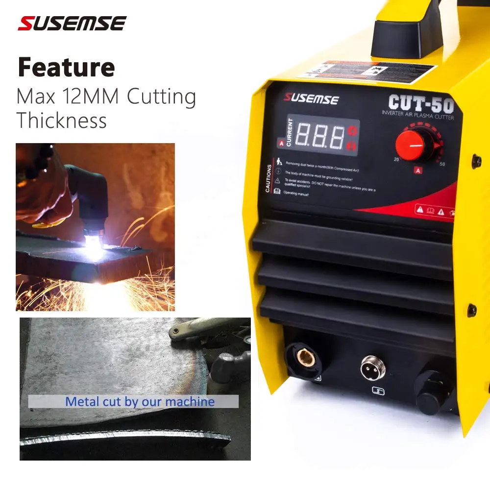 SUSEMSE новая машина плазменной резки CUT50 220V Напряжение 50A плазменный резак с PT31 Бесплатные сварочные аксессуары CUT-50