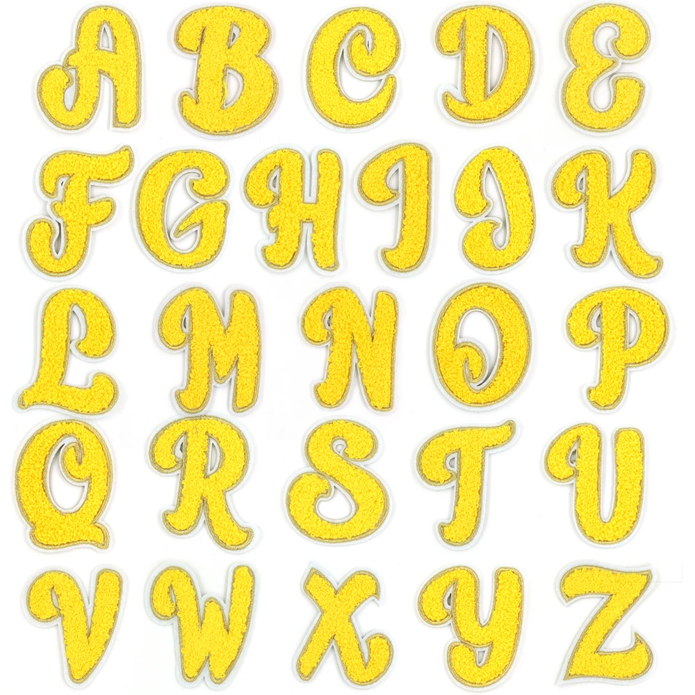 1 шт. желтая наклейка с английскими буквами