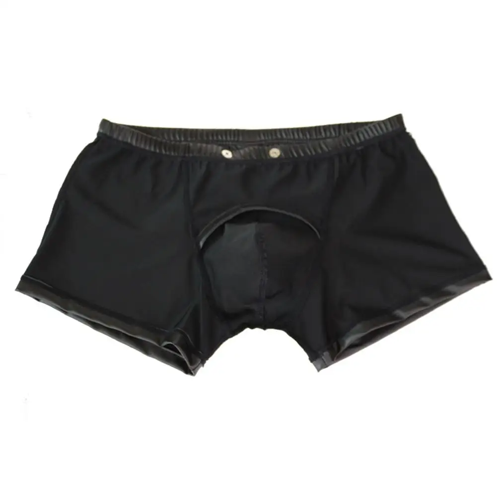 Сексуальные мужские трусы-боксеры из искусственной кожи | Мужская одежда