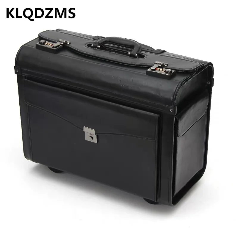 KLQDZMS 19 дюймов Для женщин полета чехол прокатки Чемодан стюардесса костюм