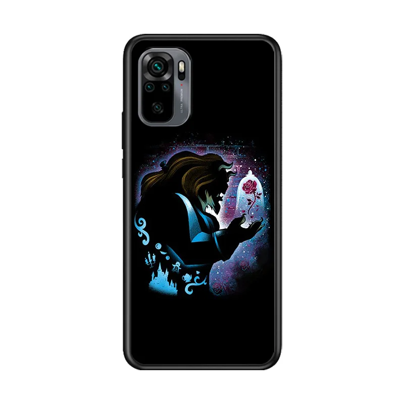 Disney Animation Cartoon Princess Black Cover For Xiaomi Redmi Note 10S 10 9T 9S 9 8T 8 7S 7 6 5A 5 Pro Max Black Phone Case