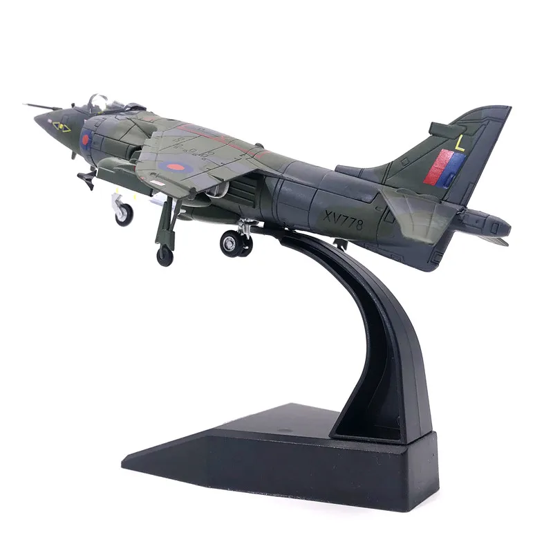 

1:72 Harrier Jump Fighter Jet Metal Airplane Plane Aircraft Model Toy