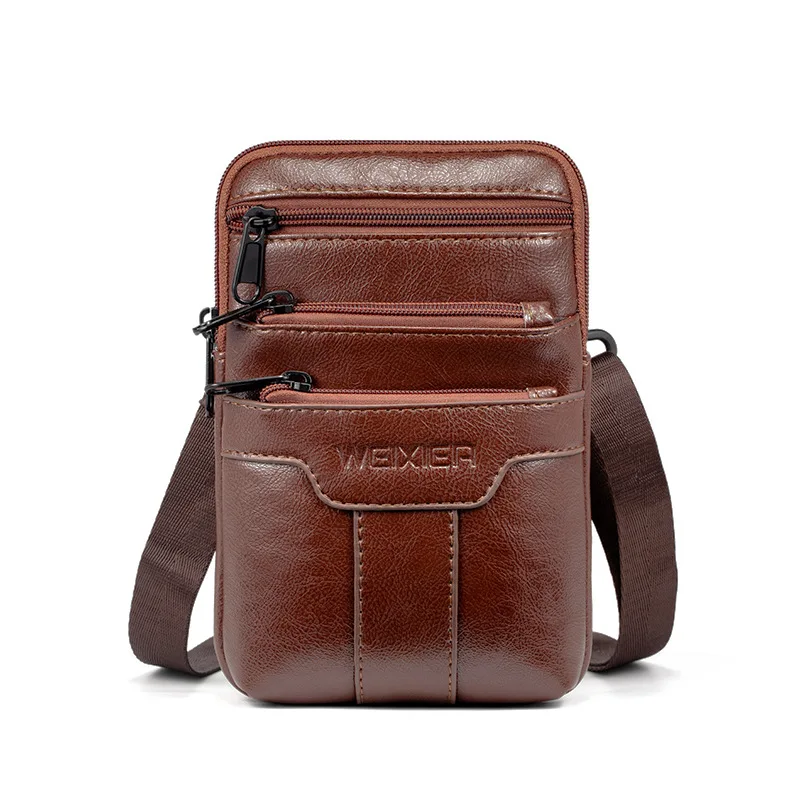 

Weysfor Shoulder Bag PU Leather Flaps Crossbody Bags Business Flap Male Solid Messenger Mochila Satchel Handbag