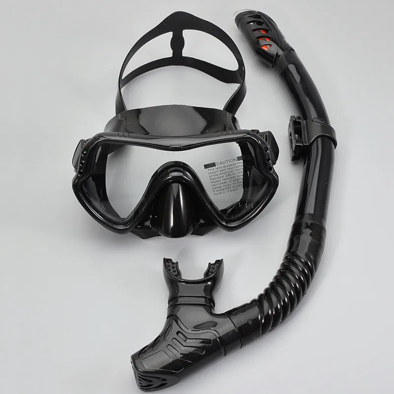 

Профессиональная маска для подводного плавания, силиконовая маска для дайвинга, незапотевающая, полностью сухая трубка, оборудование для п...