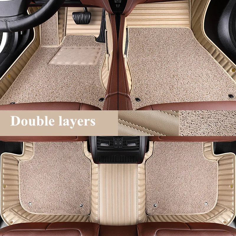 

High quality! Custom special car floor mats for Porsche Macan 2021 durable waterproof double layers carpets for Macan 2020-2014