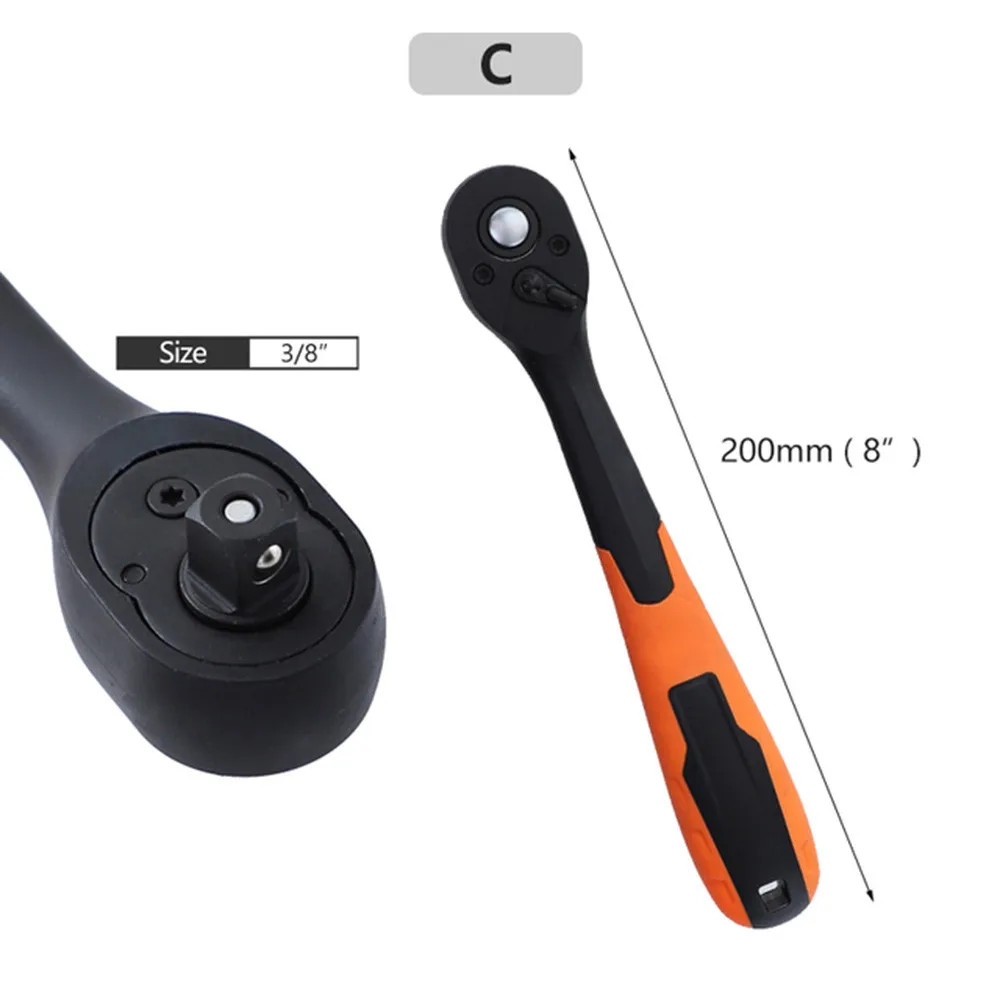 1pcs Ratchet Wrench Adjustable Handle Lock Non-Slip Repair Replacement