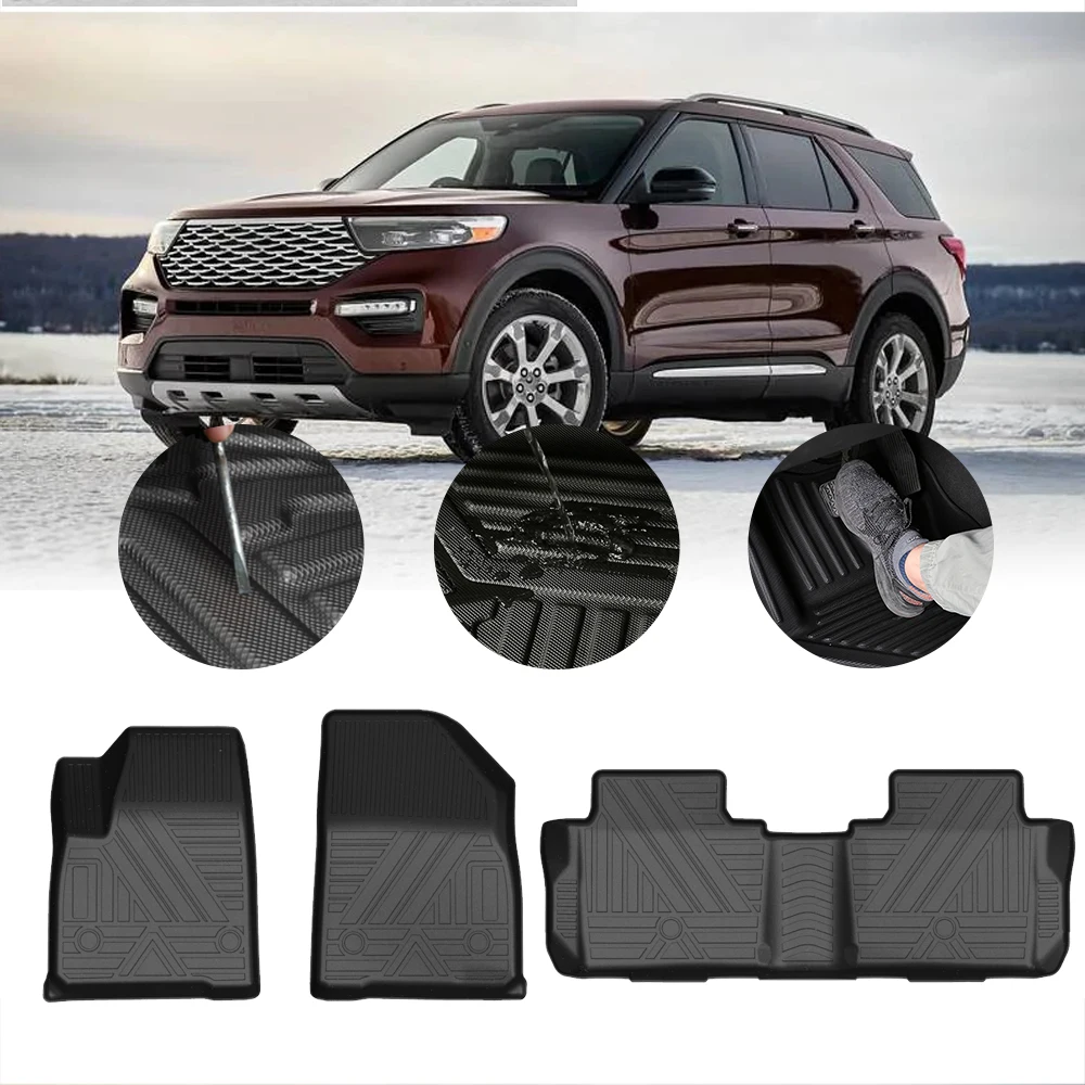 

Автомобильные коврики MUCHKEY из ТПЭ для Ford Explorer 2020, резиновые автомобильные напольные коврики, автомобильные аксессуары
