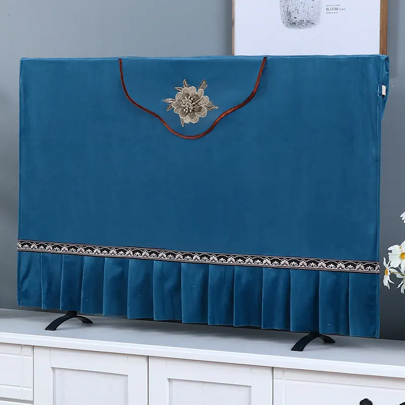

New Hight Quaily European Simple Style Luxury TV Dust Cover 55 Inch 65 Inch LCD TV Cover Cloth TV Cover New Dust Cover Towel