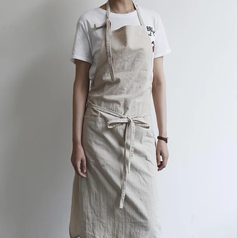Новый северные ветра для взрослых унисекс из хлопка и льна фартук с нагрудником