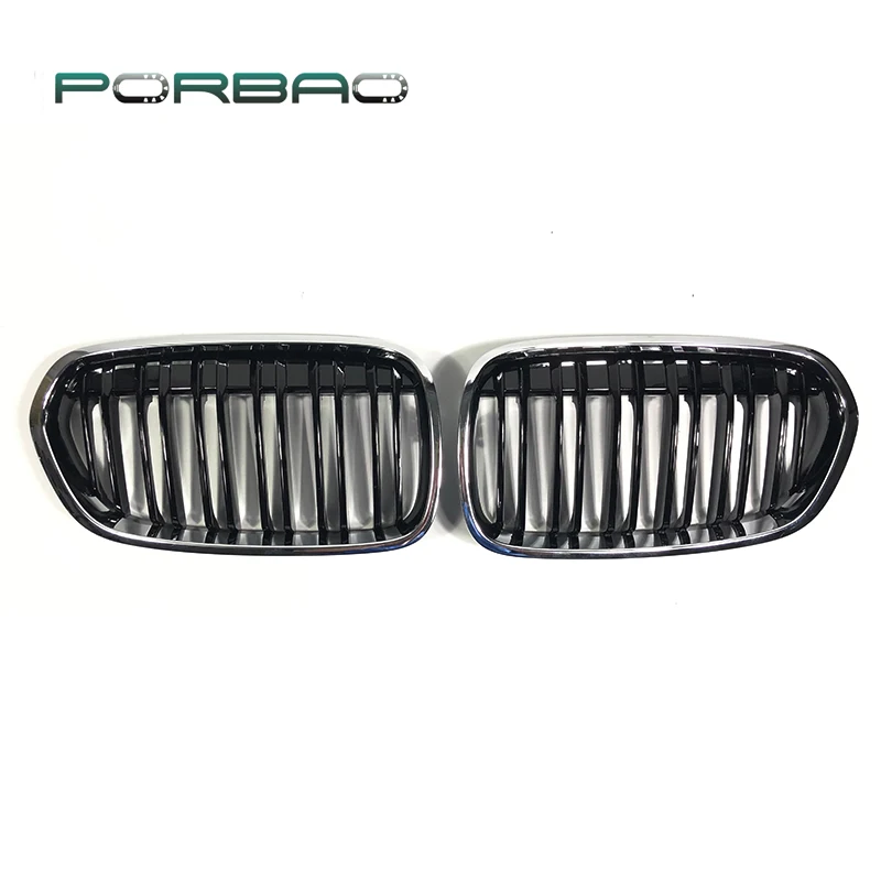 

PORBAO Racing Grills Black Car Front Kidney Grille Grill For F52 118i 120i 2016 2017 2018 2019 2020 Electroplating Bright Black