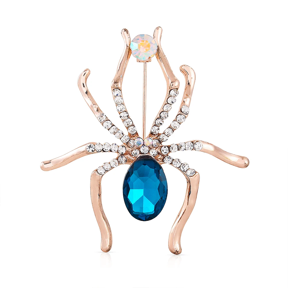 

WYBU Newest Spider Brooch Gift For Women Hijab Pins Broach Clothes Jewelry Pins Bling Luxury Broche Cute Animal Brooch