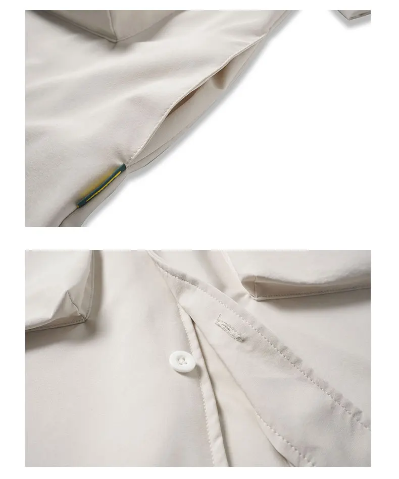 

Men Loose Short Sleeve Casual Big Pocket Shirt Japanese Style Clothing Streetwear Hip Hop Couple Shirts Male Women