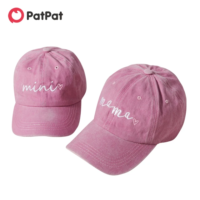 PatPat Letter Print Baseball Caps for Mommy and Me 1