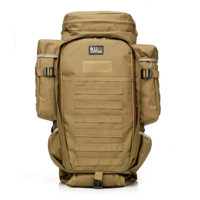 

Hot Waterproof nylon leisure Military Male Backpack Pack Rucksack Tactical Bag Shooting Camping 50LTrekking Traveling Bag