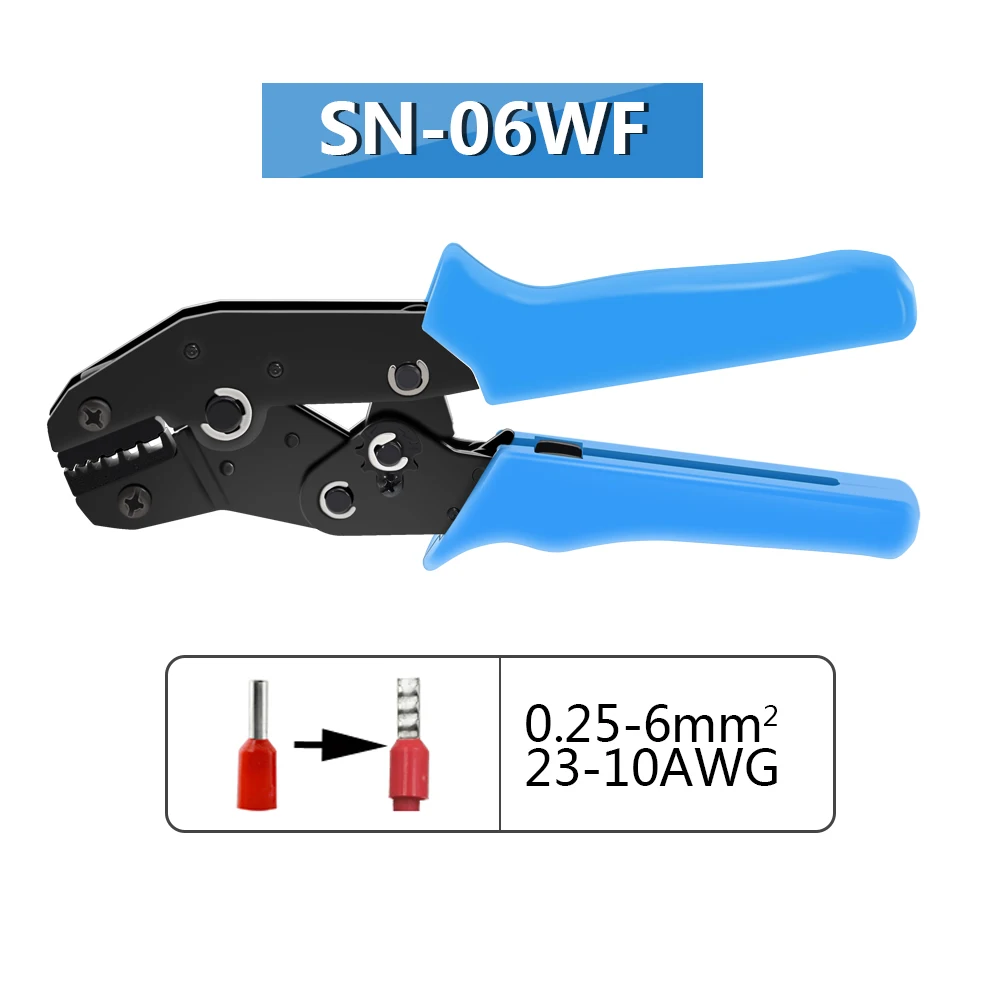 FASEN SN-06WF 0 25-6mm2 обжимные клещи для конечного Рукав Кабель фиксирующий Зажим Щипцы