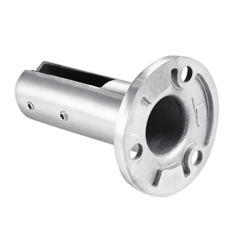 Сатиновый полированный зажим для забора из нержавеющей стали квадратный