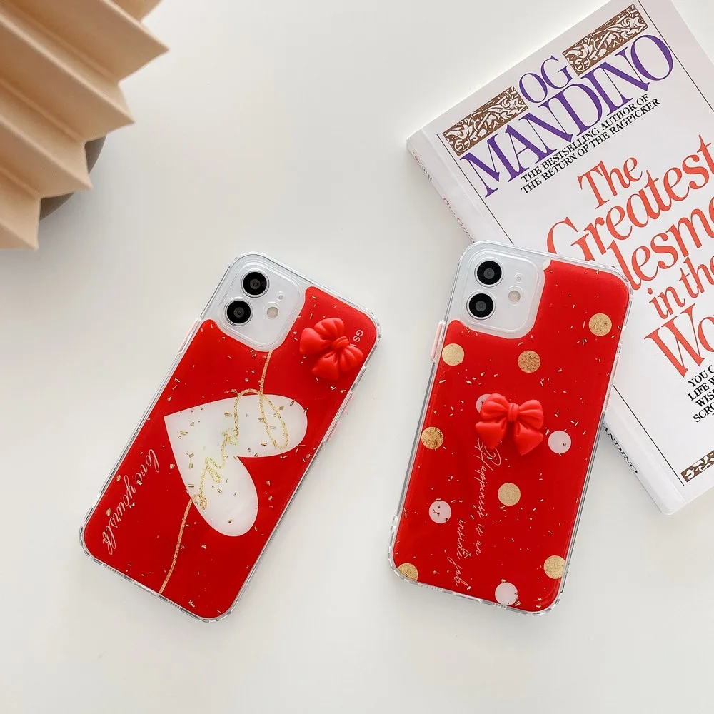 

Модный Красный защитный чехол в виде капли с клеем для iPhone X XS XR xsmax 11 11promax 7 8 8plus 12 12p 12m 12pm