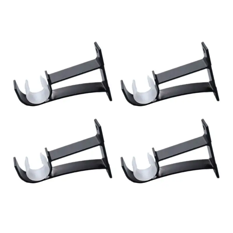 

4pcs/set Curtain Rod Brackets Hook Hanger Holder Ceiling Mounted Home Decor