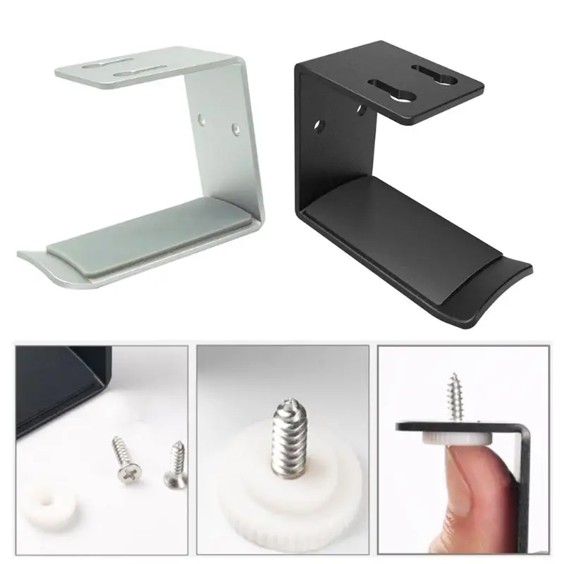 

Aluminum Alloy Headphone Hanger Holder Wall Mount Headset Stand Earphone Rack