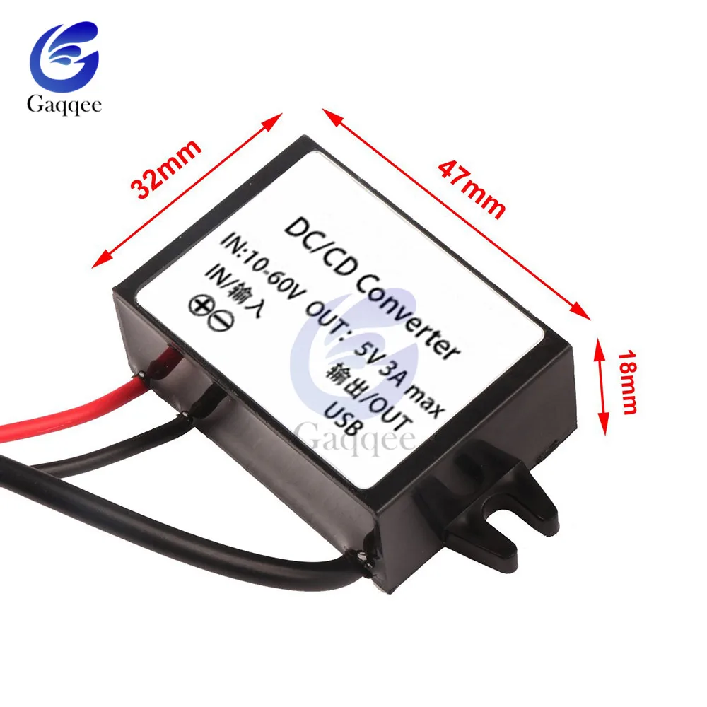 12 В Преобразователь мощности для автомобильного аккумулятора Micro Mini USB изолированный понижающий преобразователь питания Modul низкая тепловая автоматическая защита