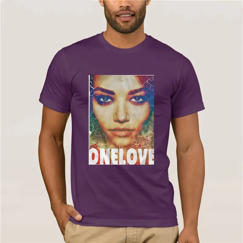 

New Summer Men's Casual Print T-Shirt Fashion One love Mens T Shirt
