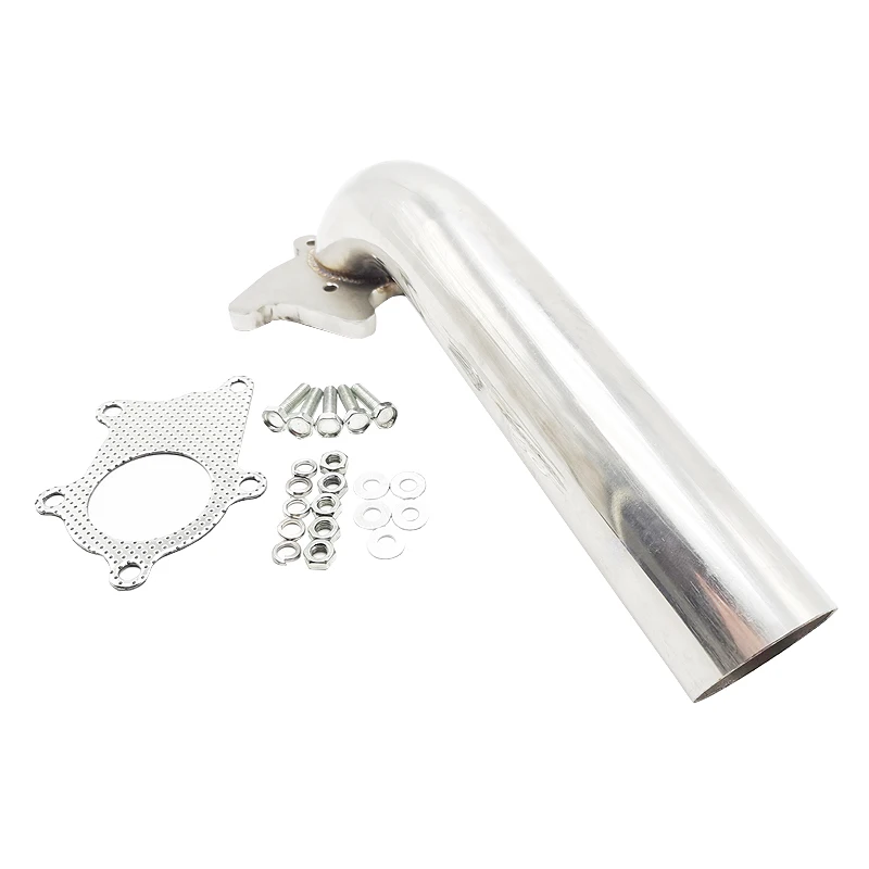 Universal T3/T4 TURBO 5 BOLT TURBINE EXHAUST DOWN PIPE 2.5" DIA 90 DEGREE S/S w/ GASKET | Автомобили и мотоциклы