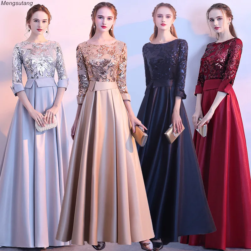 Халат De Soiree 2021 новый элегантный блесток Золотое вечернее платье Vestido de festa для