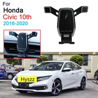 car phone holder air vent mount clip clamp mobile phone holder for honda civic 10th accessories 2016 2017 2018 2019 2020