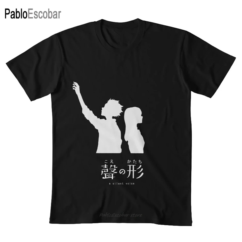 Koe No Katachi (Dark) Футболка koe no katachi a тихий голос аниме naoko yamada Киотский