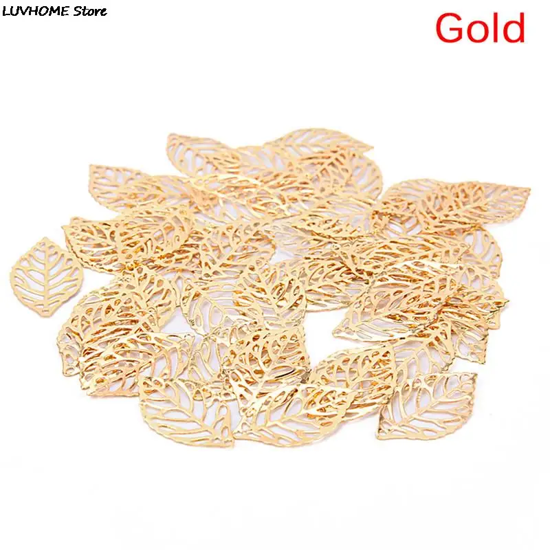 50 шт./лот цветы срезанные листья подвески ювелирные изделия задатки белый