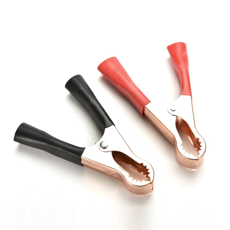 

Coppers Plated Alligator Battery Charger Clips Tests Clamp For Jump Starters