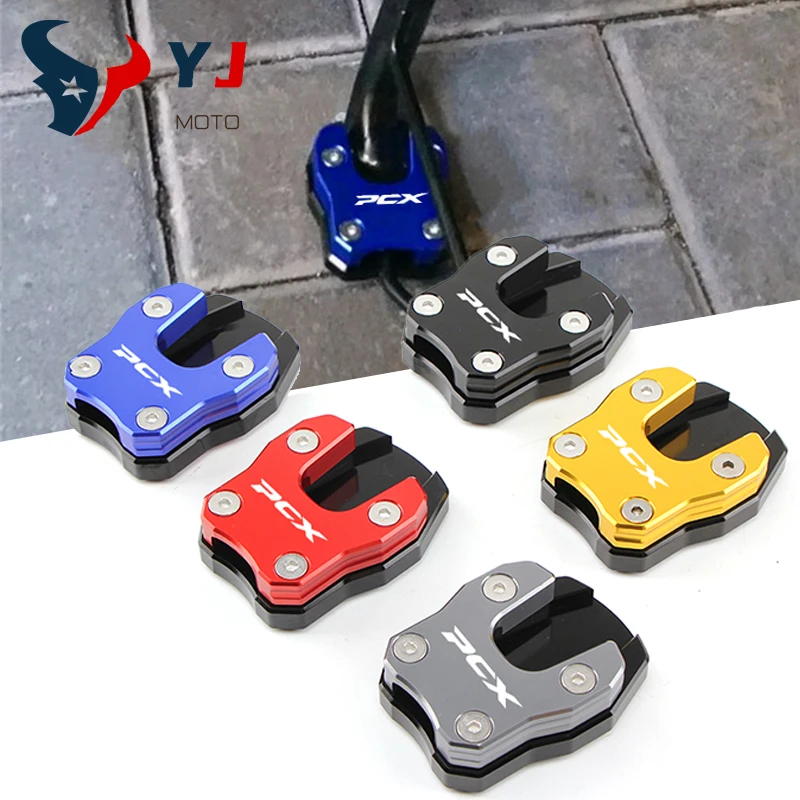 

New For HONDA PCX125 PCX150 PCX 125 150 2018 2019 2020 Motorcycle CNC Side Stand Pad Plate Kickstand Enlarger Support Extension