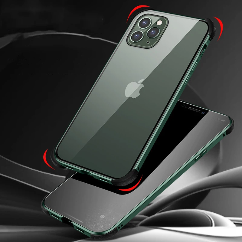 Антишпионский Магнитный чехол для iPhone 11 Pro XR XS Max четыре стороны