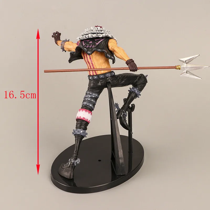 1pc 16.5cm Anime One Piece Action Figures Toys Cool Charlotte Katakuri Cartoon Figureine Models Doll Kids | Игрушки и хобби